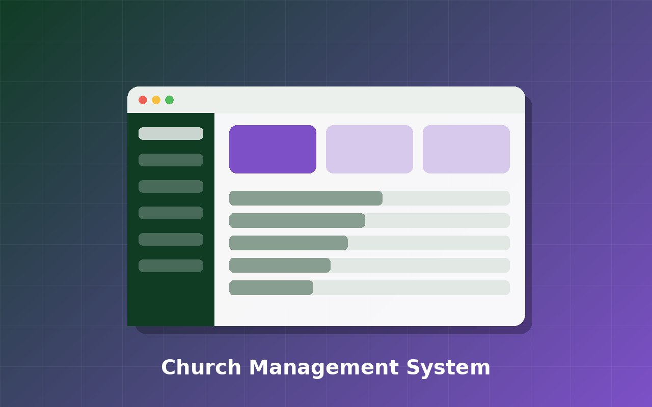 Church Management System dashboard